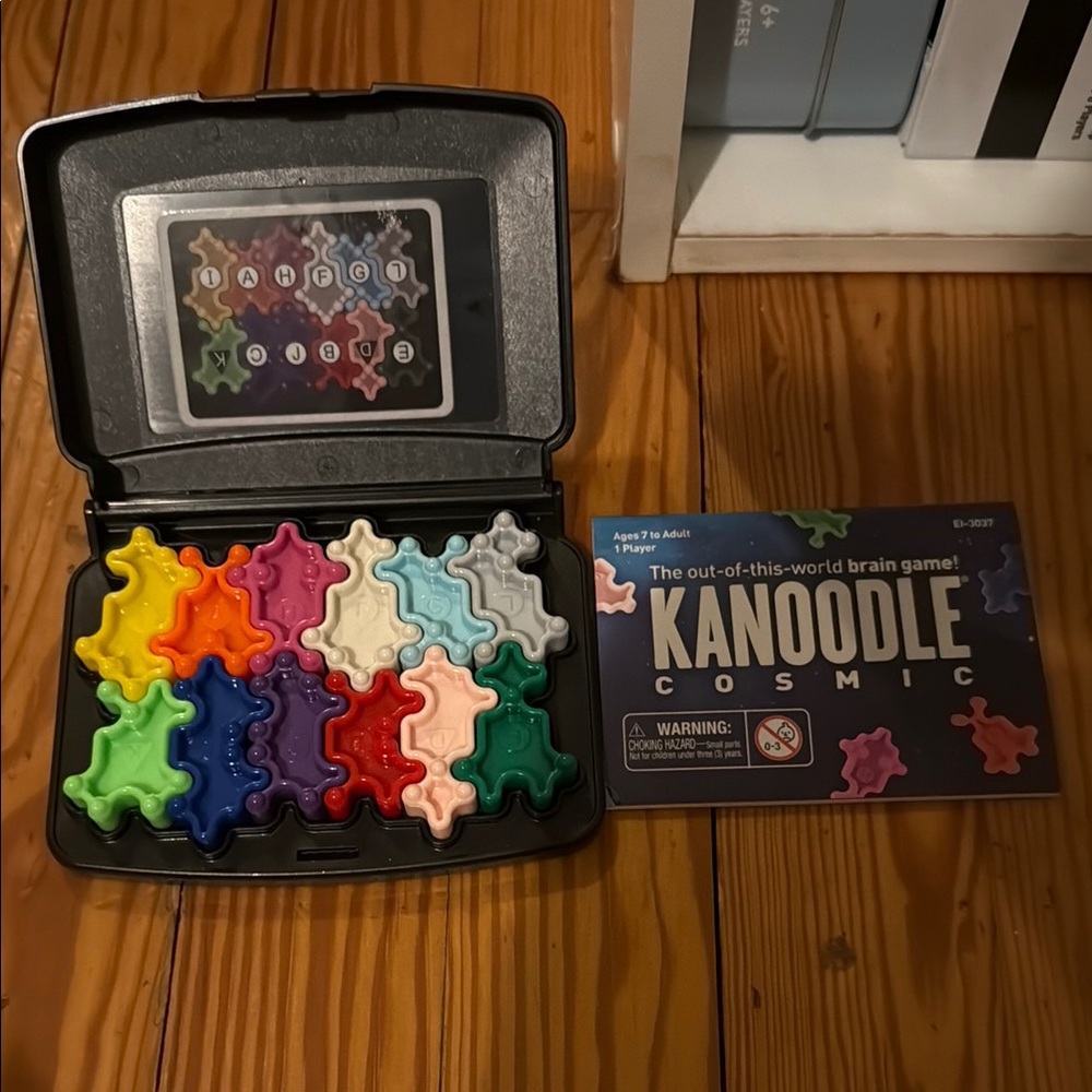 Red and Pink Puzzle Game Set for Creative Fun